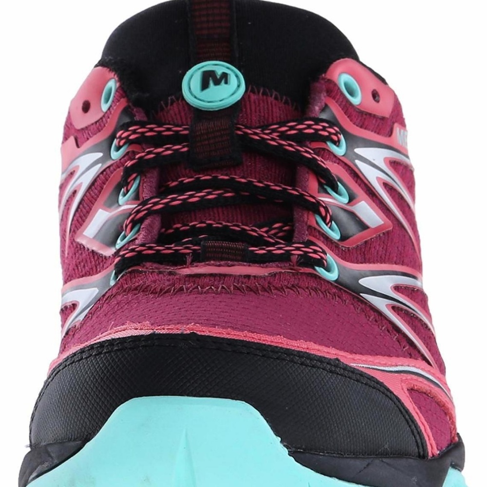 NEW Merrell Pine Bright Red Hiking Shoes - Picture 4 of 8